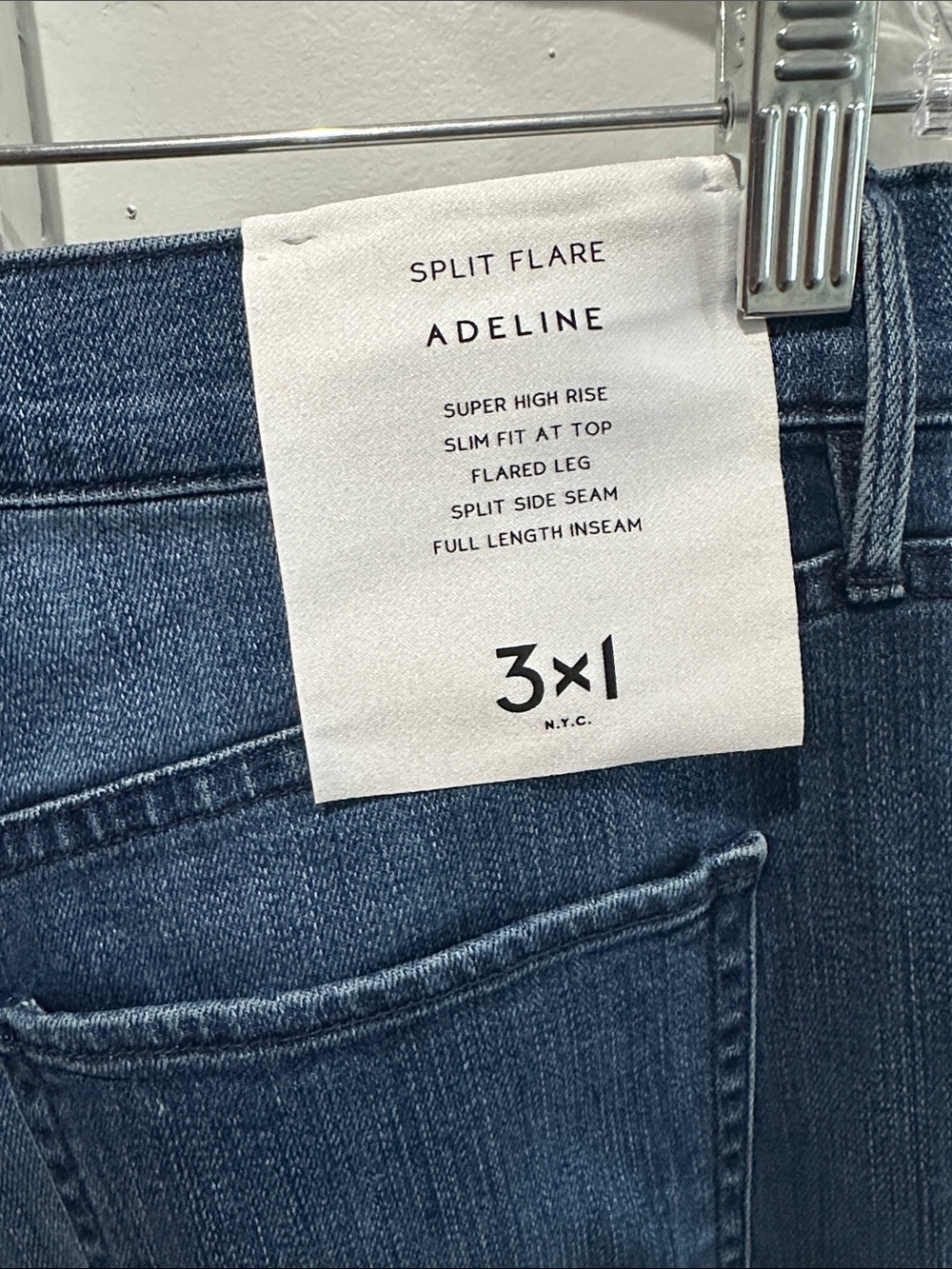 3X1 Adeline Split Flare High Rise Jeans Size Size 31 - Picture 14 of 15